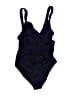 J.Crew Solid Blue One Piece Swimsuit Size 8 - photo 1