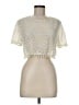 Shein 100% Polyester Ivory Short Sleeve Top Size 6 - photo 1