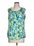 Notations 100% Polyester Green Sleeveless Blouse Size L - photo 1