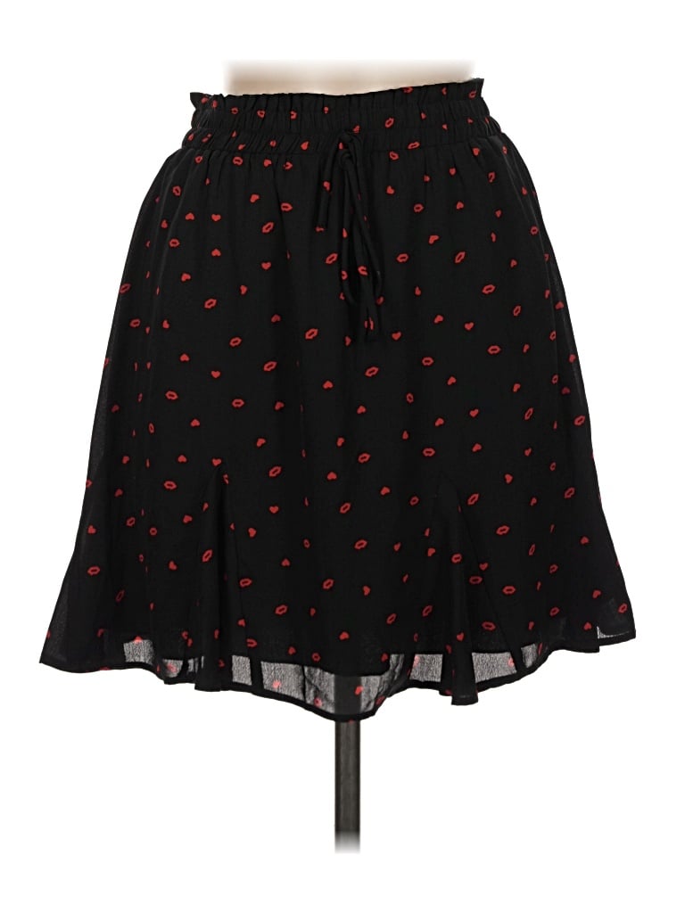 Pre-owned Jun & Ivy Casual Skirt In Black