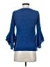Coco Bianco Blue 3/4 Sleeve Top Size S - photo 2