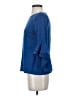 Coco Bianco Blue 3/4 Sleeve Top Size S - photo 5