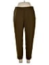J.Crew 100% Polyester Solid Green Casual Pants Size 10 - photo 1
