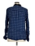 MICHAEL Michael Kors 100% Viscose Print Blue Long Sleeve Button-Down Shirt Size XL - photo 2