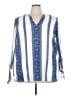 MICHAEL Michael Kors Blue 3/4 Sleeve Blouse Size 3X - photo 1