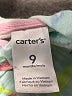 Carter's 100% Cotton Tropical Blue Zip Up Hoodie 6-9 MO / 9 MO - photo 3