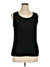 Just My Size Black Sleeveless T-Shirt Size 1X Plus - photo 1
