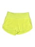 Zella Solid Yellow Athletic Shorts Size 4 - photo 1