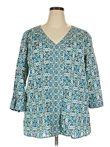 INC International Concepts 3/4 Sleeve Blouse (view 1)