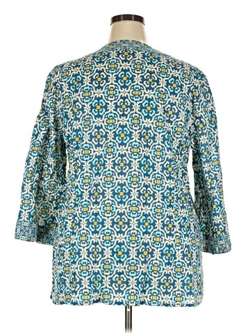 INC International Concepts 3/4 Sleeve Blouse (view 2)