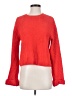 Zara 100% Polyester Solid Red Pullover Sweater Size S - photo 1