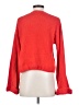 Zara 100% Polyester Solid Red Pullover Sweater Size S - photo 2