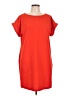 First Love Solid Orange Casual Dress Size L - photo 1