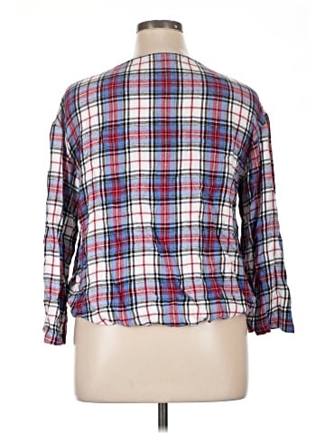 Lane Bryant 3/4 Sleeve Button-Down Shirt (view 2)