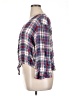 Lane Bryant 100% Rayon Plaid Blue 3/4 Sleeve Button-Down Shirt Size 14 - photo 5