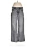 Zara Chevron-herringbone Silver Jeans Size 10 - photo 1