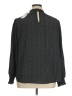 Pleione 100% Polyester Chevron-herringbone Black Long Sleeve Blouse Size 1X - photo 2