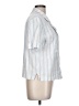 Buffalo by David Bitton Stripes Blue Short Sleeve Blouse Size L - photo 4