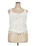 No Boundaries 100% Acrylic Ivory Sleeveless Blouse Size 21 - photo 1