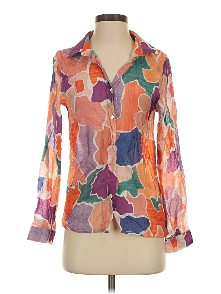 Pre-owned Olivia Rae 3/4 Sleeve Blouse In Orange
