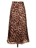 Ann Taylor 100% Polyester Animal Print Brown Casual Skirt Size XXS - photo 1
