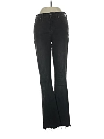 Madewell Tall Cali Demi-Boot Jeans in Berkeley Black: Chewed-Hem Edition (view 1)