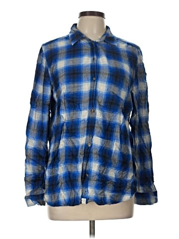 American Eagle Outfitters Long Sleeve Button-Down Shirt (view 1)