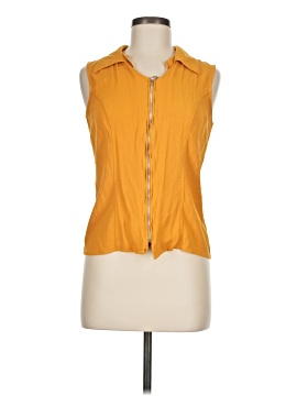 Impressions Sleeveless Button Down Shirt