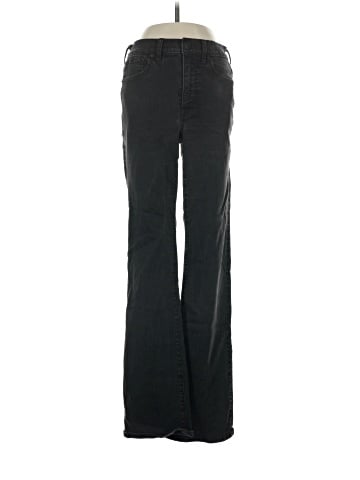 Madewell Kick Out Full-Length Jeans in Black Frost Wash (view 1)