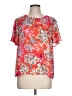 W5 100% Polyester Red Short Sleeve Blouse Size L - photo 1