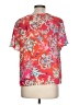 W5 100% Polyester Red Short Sleeve Blouse Size L - photo 2