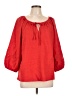 Olivia & Martin 100% Polyester Red 3/4 Sleeve Blouse Size L - photo 1