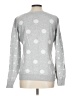 Express 100% Cotton Polka Dots Silver Pullover Sweater Size L - photo 2