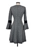 Elle Tweed Gray Casual Dress Size S - photo 2
