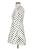 Freebird 100% Polyester Polka Dots White Cocktail Dress Size M - photo 5