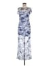 No Comment Tie-dye Blue Cocktail Dress Size M - photo 1