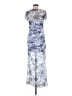 No Comment Tie-dye Blue Cocktail Dress Size M - photo 2