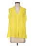 Rose + Olive 100% Polyester Yellow Sleeveless T-Shirt Size S - photo 1