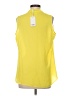 Rose + Olive 100% Polyester Yellow Sleeveless T-Shirt Size S - photo 2