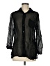 Chateau 100% Rayon Black Long Sleeve Blouse Size M - photo 1