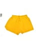 Unbranded 100% Polyester Solid Yellow Athletic Shorts Size M - photo 1