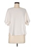 Uniqlo 100% Polyester Ivory Short Sleeve Blouse Size M - photo 1