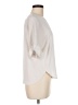 Uniqlo 100% Polyester Ivory Short Sleeve Blouse Size M - photo 4