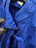 Givenchy 100% Silk Blue Long Sleeve Silk Top Size 12 - photo 5