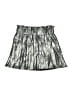 Zara 100% Polyester Metallic Silver Skort Size L - photo 1