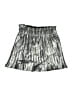 Zara 100% Polyester Metallic Silver Skort Size L - photo 2