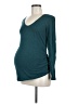 Isabel Maternity Teal Long Sleeve Top Size Med Maternity - photo 1