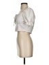 Romwe 100% Polyester Ivory Short Sleeve Blouse Size 4 - photo 5