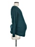 Isabel Maternity Teal Long Sleeve Top Size Med Maternity - photo 4