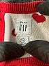 Baby Gap 100% Cotton Hearts Red Pullover Sweater Size 12-18 mo - photo 3